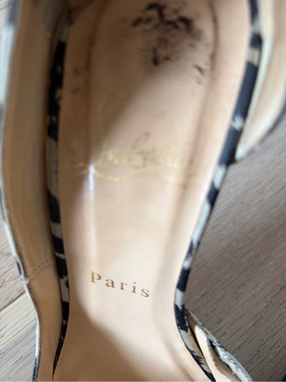 Christian Louboutin Animal Print Iriza Heels Size 7 - Picture 3 of 8
